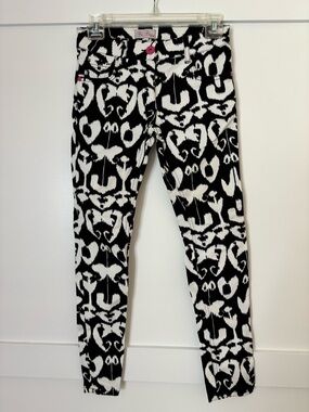 BeBop Girls' Black & White Patterned Skinny Pants size 8 in great condition